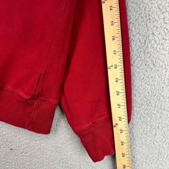 Eddie Bauer Red Spell Out logo Sweatshirt Men's Size Large Pullover - Picture 6 of 9